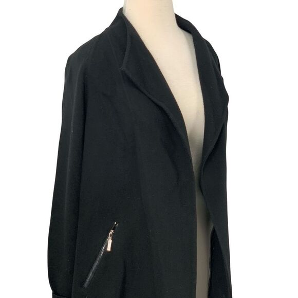 Etcetera‎ Merino Wool Cashmere Long Cardigan Sweater Knit Black Womens Size XS - Picture 1 of 6